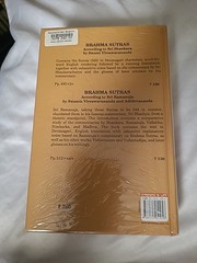 Brahma-Sutra Bhasya of Sankaracarya by Badarayana (Hardcover)