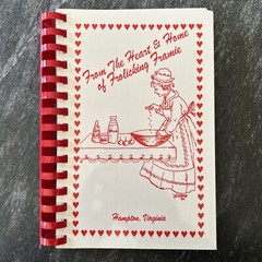 From the Heart and Home of Frolicking Framie Cookbook Signed Doris Childress ’95