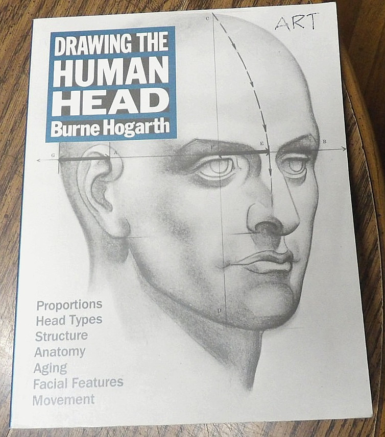 Drawing The Human Head by Burne Hogarth 1989 Trade Paperback