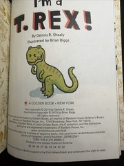 Vintage A Little Golden Book I’m A T. Rex! 2010 #4692