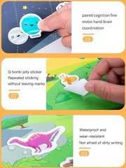 Interactive 6 Pack Reusable Sticker Books – Creative Travel Toys for Young Kids