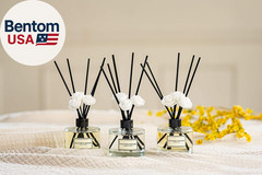 Reed Diffuser Set 6.7Oz (200Ml) Jasmine Scented Diffuser with Sticks Home Fragra