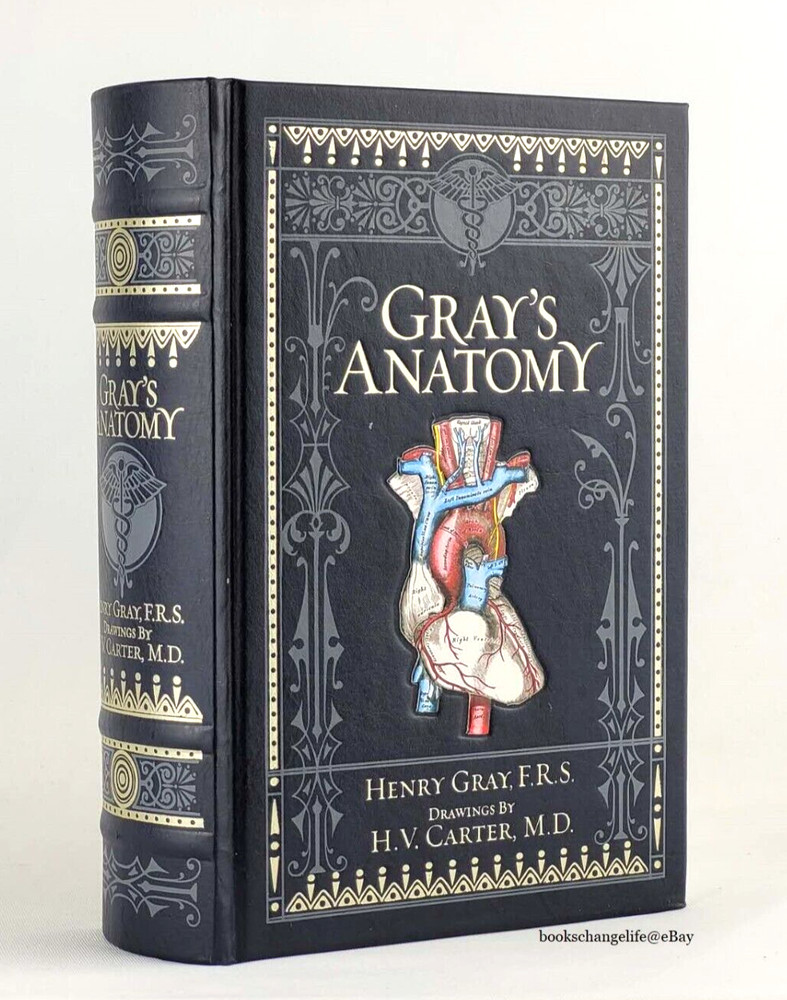 GRAY’S ANATOMY by Henry Gray Deluxe Collectible Bonded Leather *NEW SEALED*