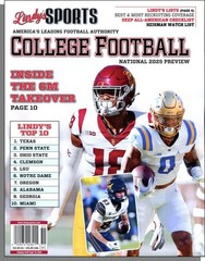 Lindy’s Sports College Football National 2025 Preview – New Book! 264 Pages!