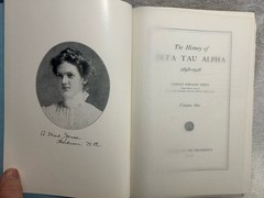 Vtg. Book History Zeta Tau Alpha Sorority 1898-1928 Illustrated 510 Pages Vol. 1