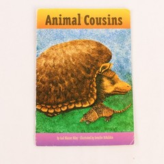 Lot of 2 Children’s Easy Reader Books: Animal Cousins & Dinosaurs