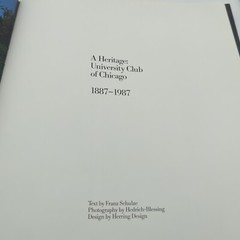 A Heritage The University of Chicago 1897 – 1987 HC DJ 1987
