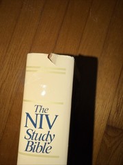 Zondervan NIV Study Bible Hardback Dust Jacket Cover Thumb Index Red Letter