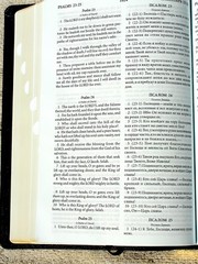 Russian/English Parallel Bible, Blue Bonded Leather, Synodal/King James Version