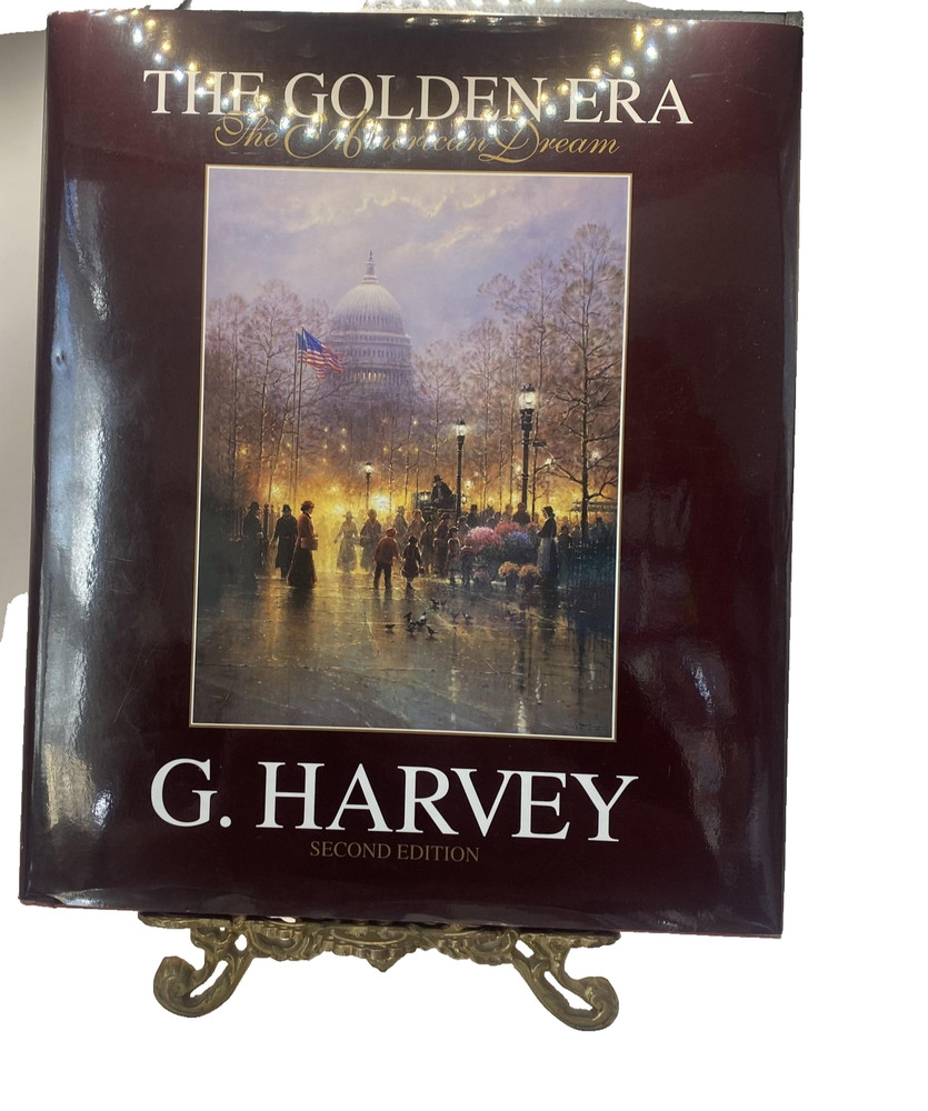 Vintage The Golden Era American Dream G Harvey Maroon HC DJ USA Art History