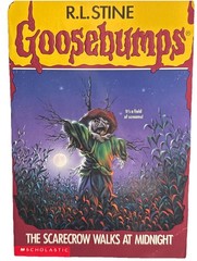 Vntg Goosebumps Scarecrow Walks At Midnight TRUE 1st Print Bookmark R.L. Stine