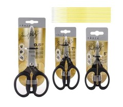 Tim Holtz Scissors All Purpose Bundle – 9.5″ & 7″ Titanium Snips plus 5″ Mini…