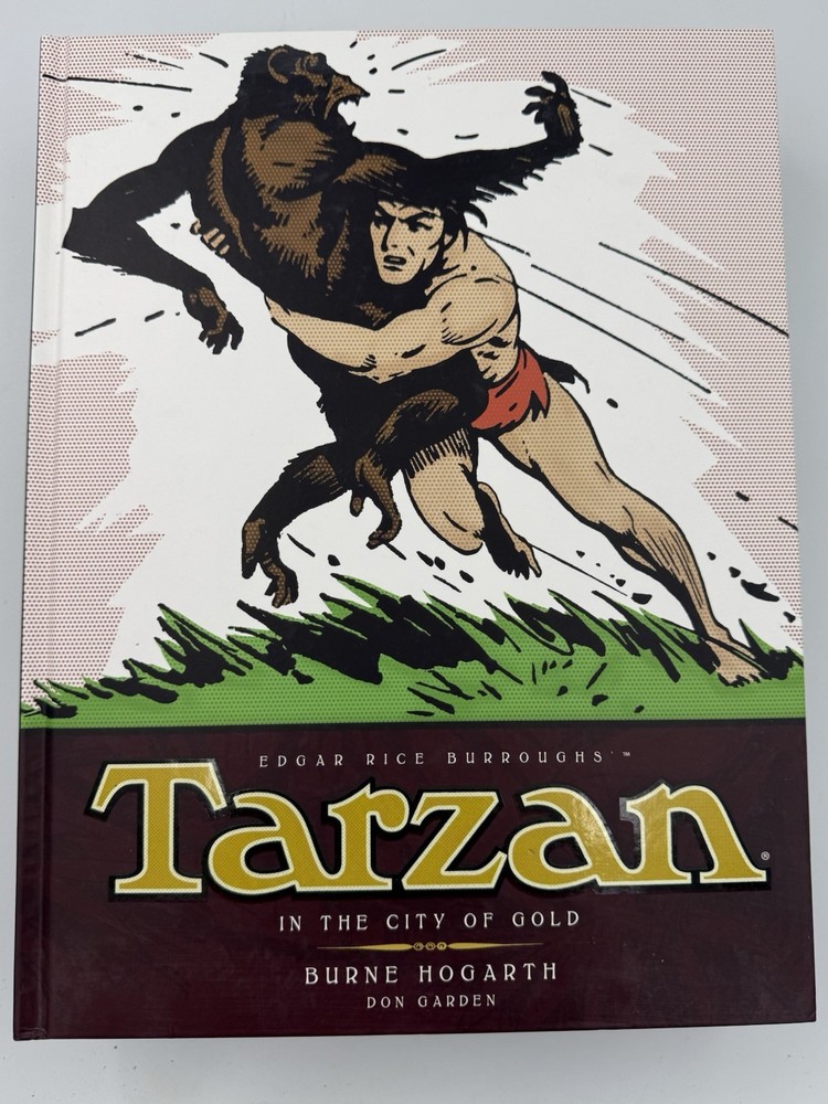 TARZAN IN THE CITY OF GOLD BURROUGHS 1st EDITION TITAN BOOKS 2014 BURNE HOGARTH