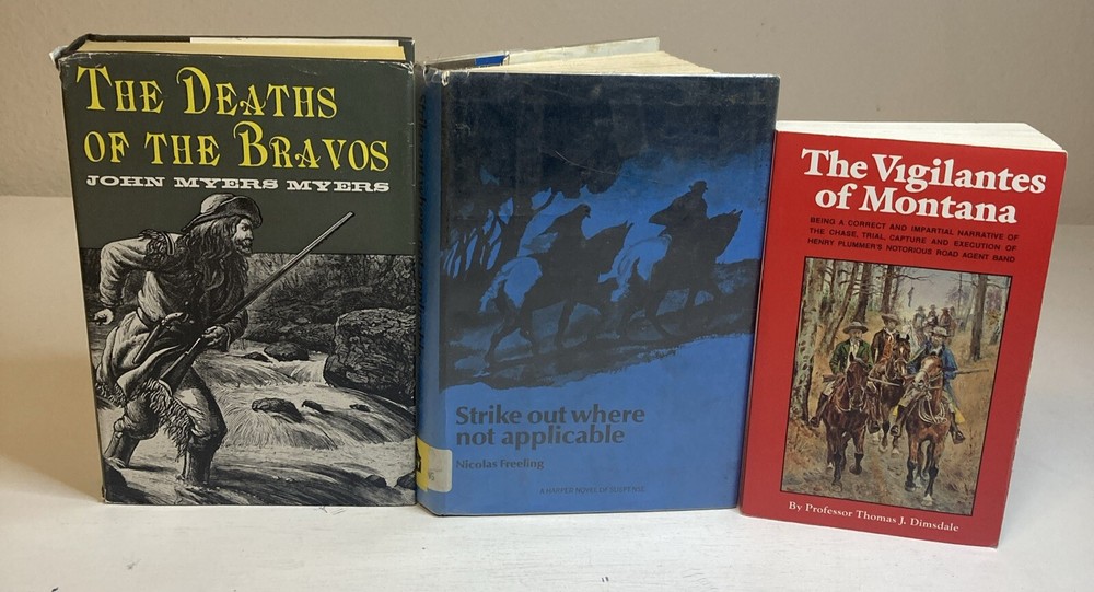 Lot Of 3 Books: The Deaths Of The Bravos, Strike Out Where Not Applicable, The V