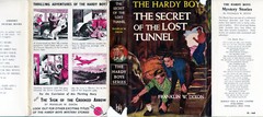 HARDY BOYS #29 THE SECRET OF THE LOST TUNNEL w/DJ NPC RARE UK HAROLD HILL 1950