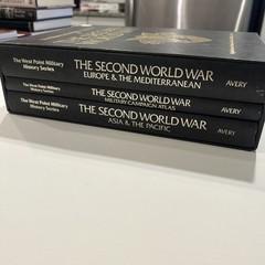 West Point Military History Second World War 3 Book Set 1989 HC 50th Anniversary