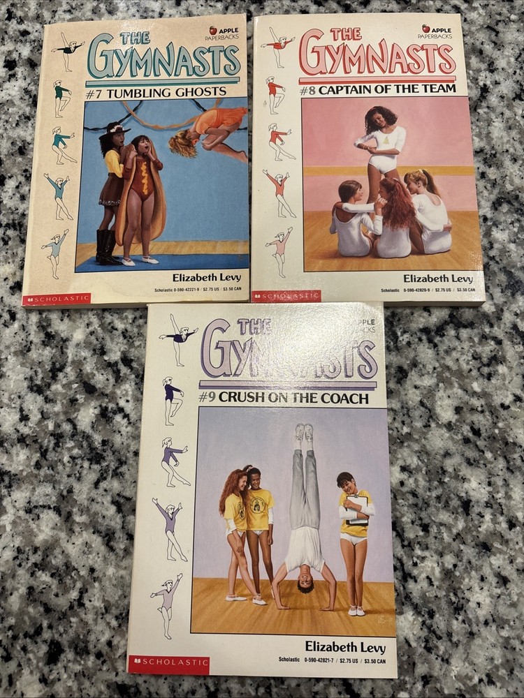 Vtg. The Gymnasts by Elizabeth Levy Lot of 3 Books #7-9