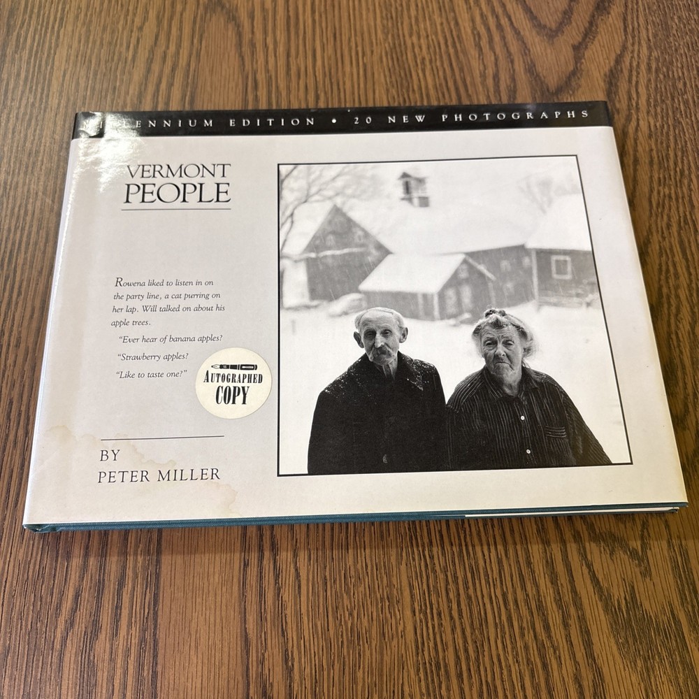 Vermont People : Millennium Edition by Peter Miller (1998, Hardcover) Signed!
