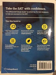 The Official SAT Study Guide by the College Board, NY. 2017. Good Cond.
