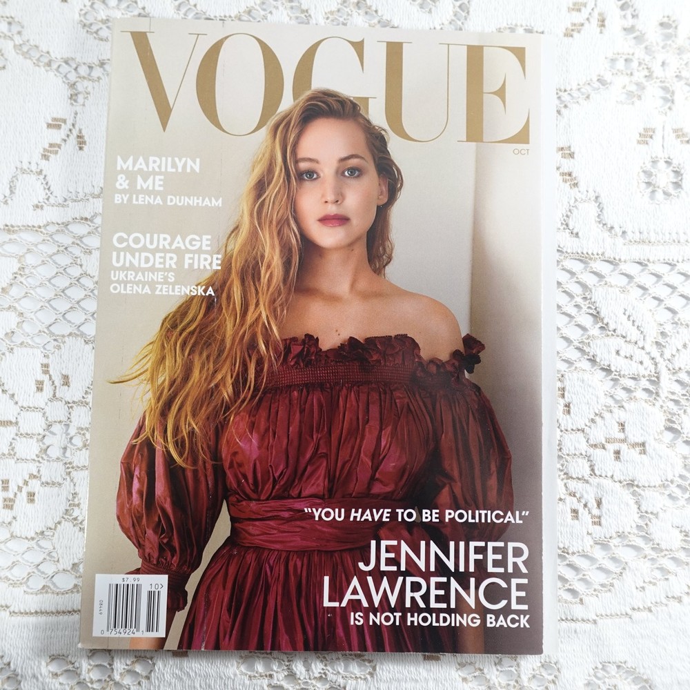 Vogue Magazine October 2022 Jennifer Lawrence Cover Lena Dunham Fashion