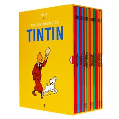 The Adventures of Tintin by Hergé: 23 Books Box Set – Ages 7+ -Paperback