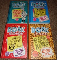 Lot of 4 H/C DORK DIARIES by Rachel Renee Russell (NICE)