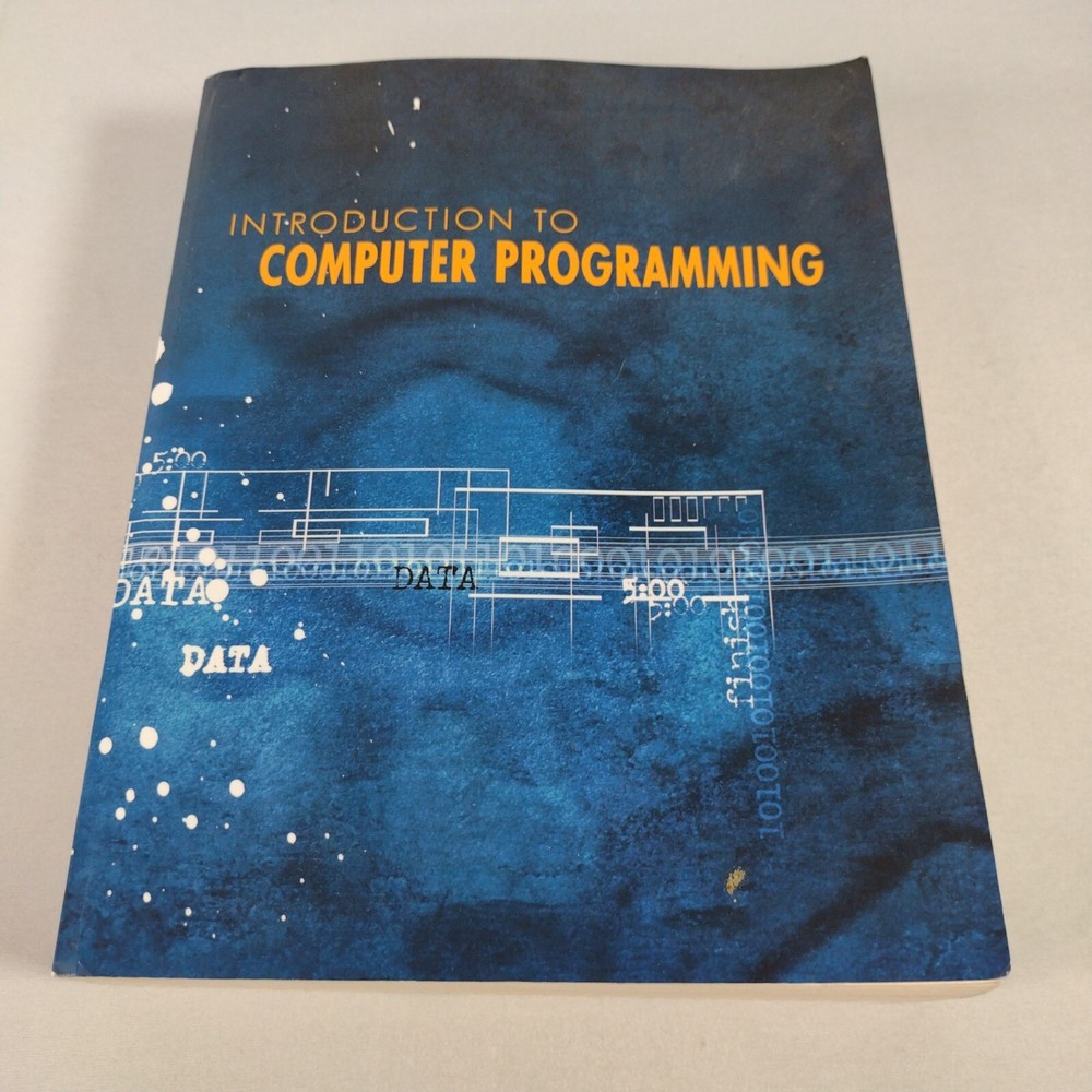 Introduction to Computer Programming Textbook with CD rom ISBN 0536178305