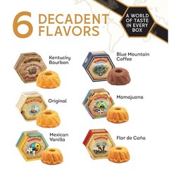 Provenance Rum Cake Variety Pack 4 oz 6 Mini Cakes Gourmet Gift Christmas