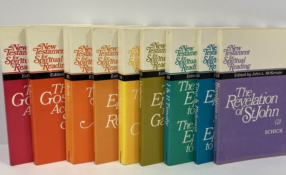 New Testament For Spiritual Reading J. L. McKenzie (Lot of 9 PBs) Gospels / Acts