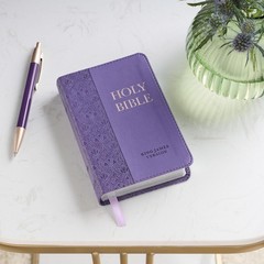 KJV Holy Bible, Mini Pocket Size, Faux Leather Red Letter Edition – Ribbon Ma…