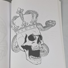*NEW/ UNUSED/ NO MARKINGS* Halcyon Time Ltd Ultimate Tattoo Coloring Book