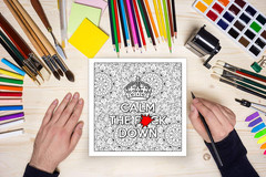 Swear Word Adult Coloring Book: Fresh Out of F*Cks