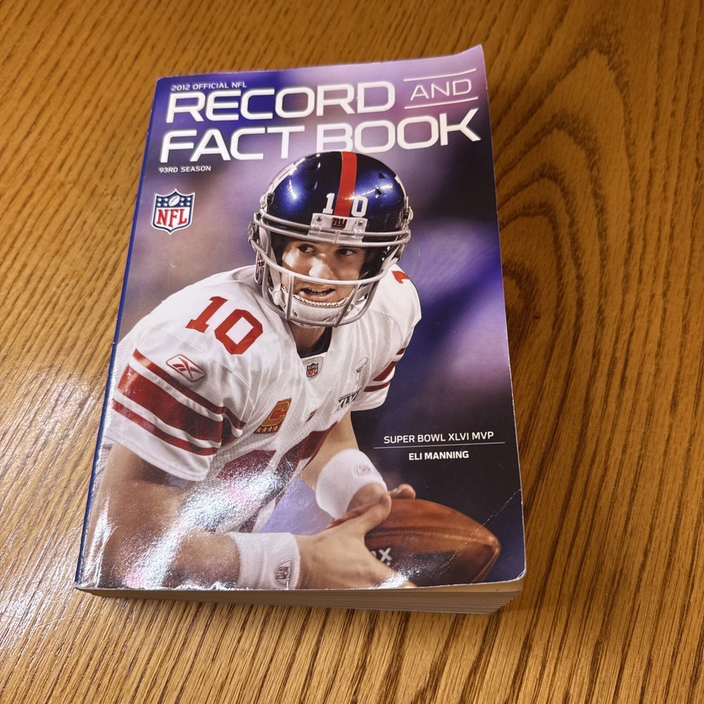 NFL Record & Fact Book 2012 Official Eli Manning Cover National Football League
