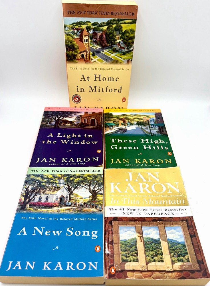 Jan Karon Mitford Series Lot of 5 Books Paperback Book Penguin (1-3,5,7)