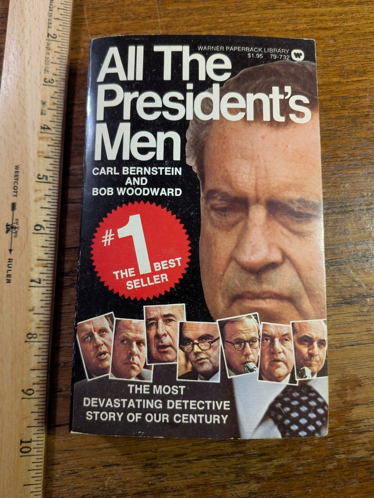 All the President’s Men Nixon Bernstein Woodward 1st Prnt Warner Feb 1975 NEW