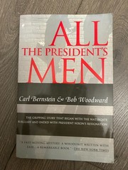 All the President’s Men – Bob Woodward and Carl Bernstein – Very Good paperback