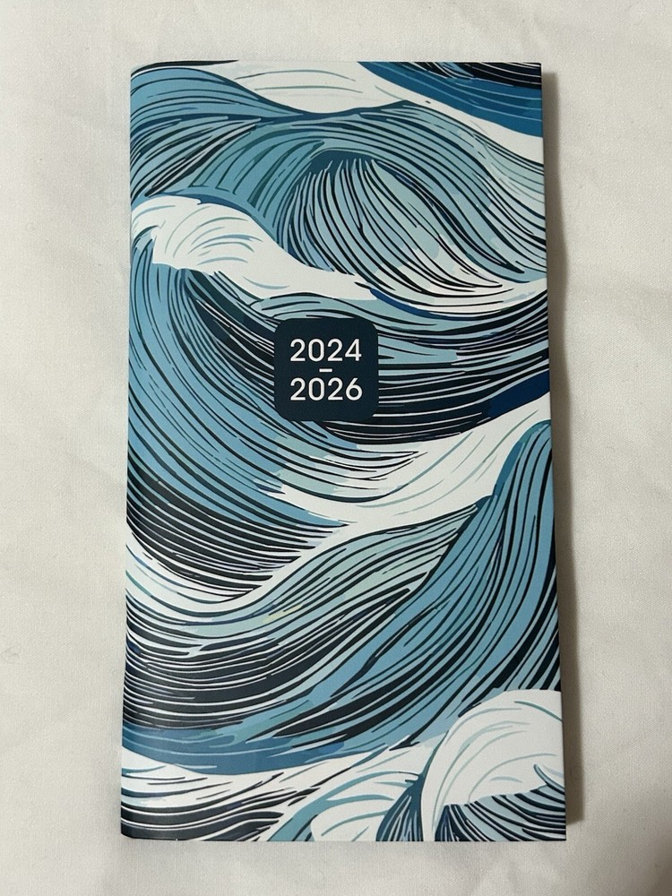 Oceans Swell 2024-2026 Two-Year Pocket Planner, August 2024 – December 2026