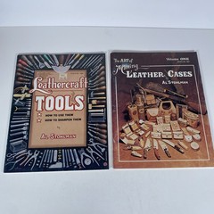 Al Stohlman LEATHERCRAFT Lot of 6 – The Art Of Leather Cases, Hand Sewing, Buck