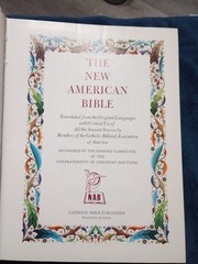 1250 pages, The New American Bible, Holy Bible, Catholic, 12″ x 9″ with gold
