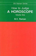 HOW TO JUDGE A HOROSCOPE, VOL. 1 By B V Raman *Excellent Condition*