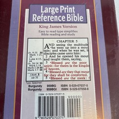 Large Print Reference Bible by Not Available (Imitation Leather)