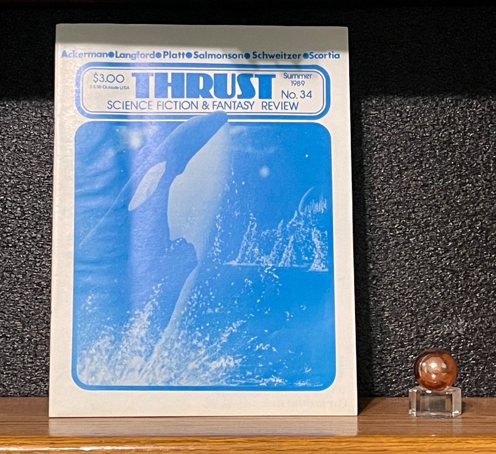 FANZINE Thrust SCIENCE FICTION FANTASY Review #34 Summer 1989 Platt illustrated