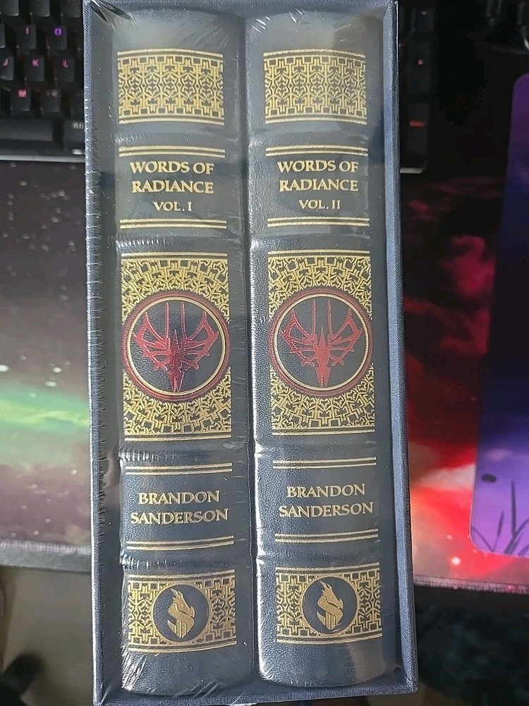 Words of Radiance 2-Vol Signed Leatherbound + Willshaper Swag – SEALED