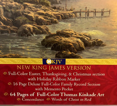 Thomas Kinkade Lighting the Way Home Family Bible NKJV Limited Collector’s