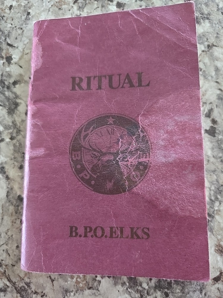 Vintage 1996 BPO Elks Ritual Book / Guide 76 pages – Fraternal Club