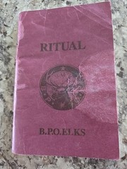Vintage 1996 BPO Elks Ritual Book / Guide 76 pages – Fraternal Club