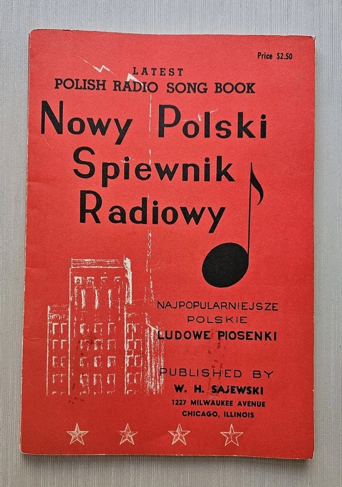 Vintage Polish Radio Song Book WH Sajewski 1943
