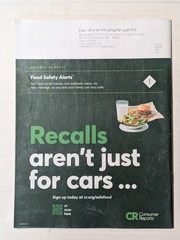 Consumer Reports Magazine May-June 2025 – 10 Risky Foods Right Now – $9.99