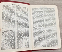 Mini New Testament Of Our Lord and Saviour Jesus Christ Psalms Proverbs 1970