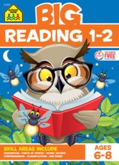 School Zone – Big Reading 1-2 Workbook – Ages 6 to 8, 1st Grade, 2n – ACCEPTABLE